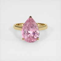 5.33 Ct. Pink Tourmaline Ring, 10K Yellow Gold 1