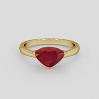 2.28 Ct. Ruby Ring, 10K Yellow Gold 1