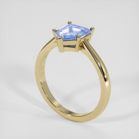1.10 Ct. Blue Sapphire Ring, 10K Yellow Gold 2
