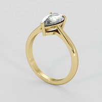 1.90 Ct. Green Sapphire Ring, 10K Yellow Gold 2