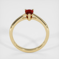 0.43 Ct. Ruby Ring, 14K Yellow Gold 3