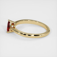 0.43 Ct. Ruby Ring, 14K Yellow Gold 4