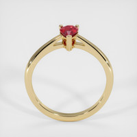 0.45 Ct. Ruby Ring, 14K Yellow Gold 3