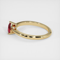 0.45 Ct. Ruby Ring, 14K Yellow Gold 4