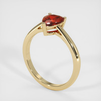 1.18 Ct. Ruby Ring, 14K Yellow Gold 2