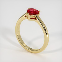 1.26 Ct. Ruby Ring, 14K Yellow Gold 2