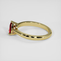 0.34 Ct. Ruby Ring, 14K Yellow Gold 4