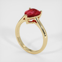 2.03 Ct. Ruby Ring, 14K Yellow Gold 2