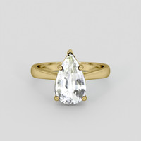 2.95 Ct. Bi Color Sapphire Ring, 14K Yellow Gold 1