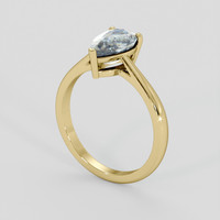 1.91 Ct. Bi Color / Parti Sapphire Ring, 14K Yellow Gold 2