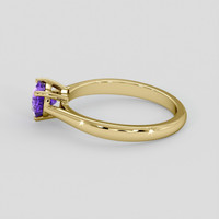 1.23 Ct. Purple Sapphire Ring, 14K Yellow Gold 4