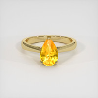 2.51 Ct. Yellow Sapphire Ring, 14K Yellow Gold 1