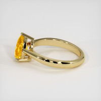 2.51 Ct. Yellow Sapphire Ring, 14K Yellow Gold 4