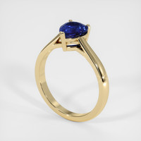 1.52 Ct. Blue Sapphire Ring, 18K Yellow Gold 2