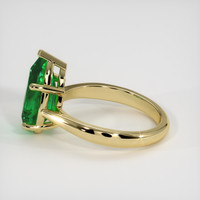 2.93 Ct. Emerald Ring, 18K Yellow Gold 4