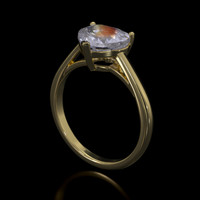 2.00 Ct. Gemstone Ring, 18K Yellow Gold 2