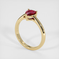 1.10 Ct. Ruby Ring, 18K Yellow Gold 2