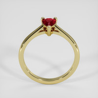 0.34 Ct. Ruby Ring, 18K Yellow Gold 3