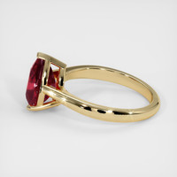 2.03 Ct. Ruby Ring, 18K Yellow Gold 4