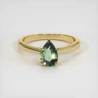 0.68 Ct. Sapphire Ring, 18K Yellow Gold 1