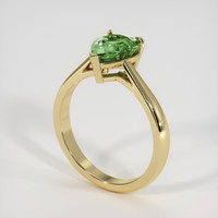 1.89 Ct. Green Sapphire Ring, 18K Yellow Gold 2