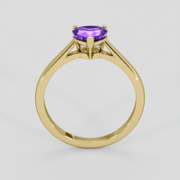 1.23 Ct. Purple Sapphire Ring, 18K Yellow Gold 3