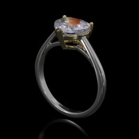 2.00 Ct. Gemstone Ring, 14K Yellow & White 2