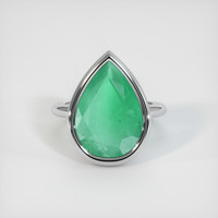 8.60 Ct. Emerald Ring, Platinum 950 1