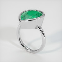 8.60 Ct. Emerald Ring, Platinum 950 2