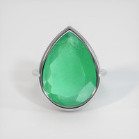 11.34 Ct. Emerald Ring, Platinum 950 1