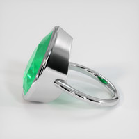 11.34 Ct. Emerald Ring, Platinum 950 4