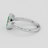 0.57 Ct. Emerald Ring, Platinum 950 4