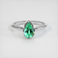 1.20 Ct. Emerald Ring, Platinum 950 1