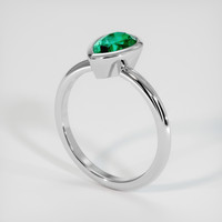 1.20 Ct. Emerald Ring, Platinum 950 2