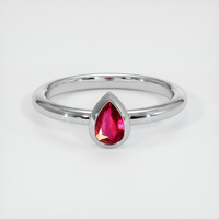 0.38 Ct. Ruby Ring, Platinum 950 1