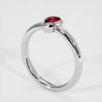 0.38 Ct. Ruby Ring, Platinum 950 2