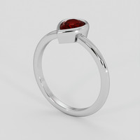 1.04 Ct. Ruby Ring, Platinum 950 2