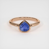 1.43 Ct. Sapphire Ring, 14K Rose Gold 1