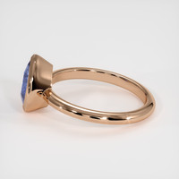 3.20 Ct. Blue Sapphire Ring, 14K Rose Gold 4
