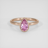 2.04 Ct. Pink Sapphire Ring, 14K Rose Gold 1