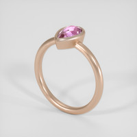 2.04 Ct. Pink Sapphire Ring, 14K Rose Gold 2