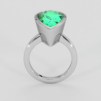 5.82 Ct. Emerald Ring, Silver 3