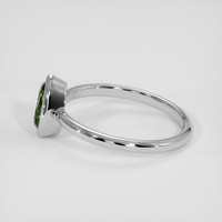1.51 Ct. Bluish Green Sapphire Ring, Silver 4