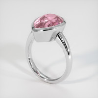 5.33 Ct. Pink Tourmaline Ring, 10K White Gold 2