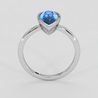 3.39 Ct. Blue Sapphire Ring, 10K White Gold 3
