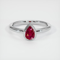 1.02 Ct. Ruby Ring, 14K White Gold 1