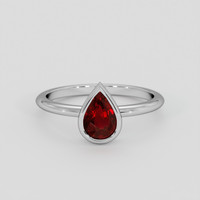 1.04 Ct. Ruby Ring, 14K White Gold 1