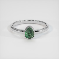 0.61 Ct. Gemstone Ring, 18K White Gold 1