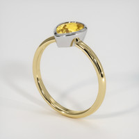 1.27 Ct. Gemstone Ring, 14K White & Yellow 2