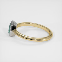 0.84 Ct. Sapphire Ring, 18K White & Yellow 4